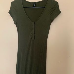 Green Windsor mini dress